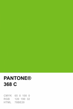 Pantone 368 lime Green Aerosol Paint